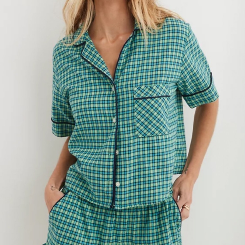 Aerie Plaid Flannel Pajama Set